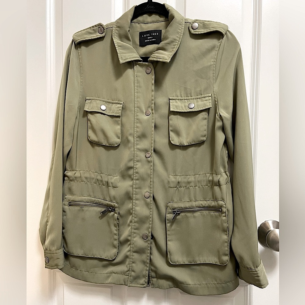 Green utility jacket by Love Tree
